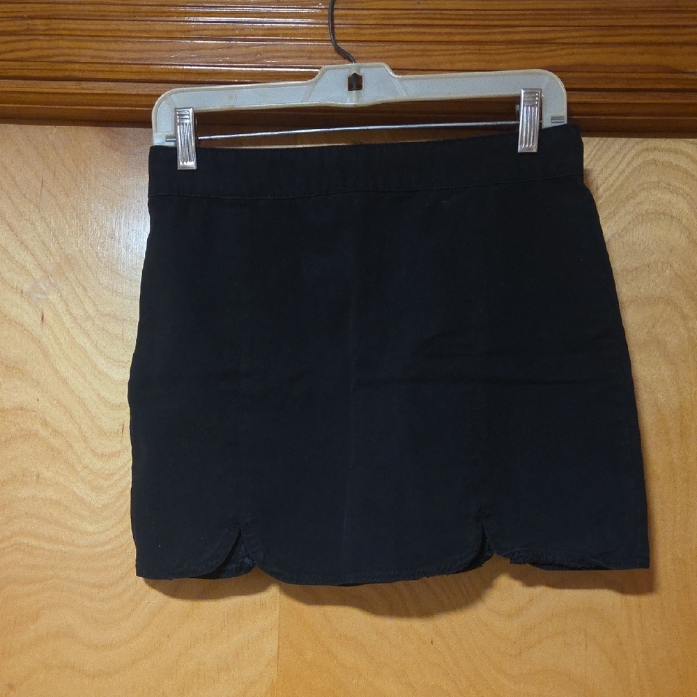 Forever 21 Black Cotton Mini Skirt Size M